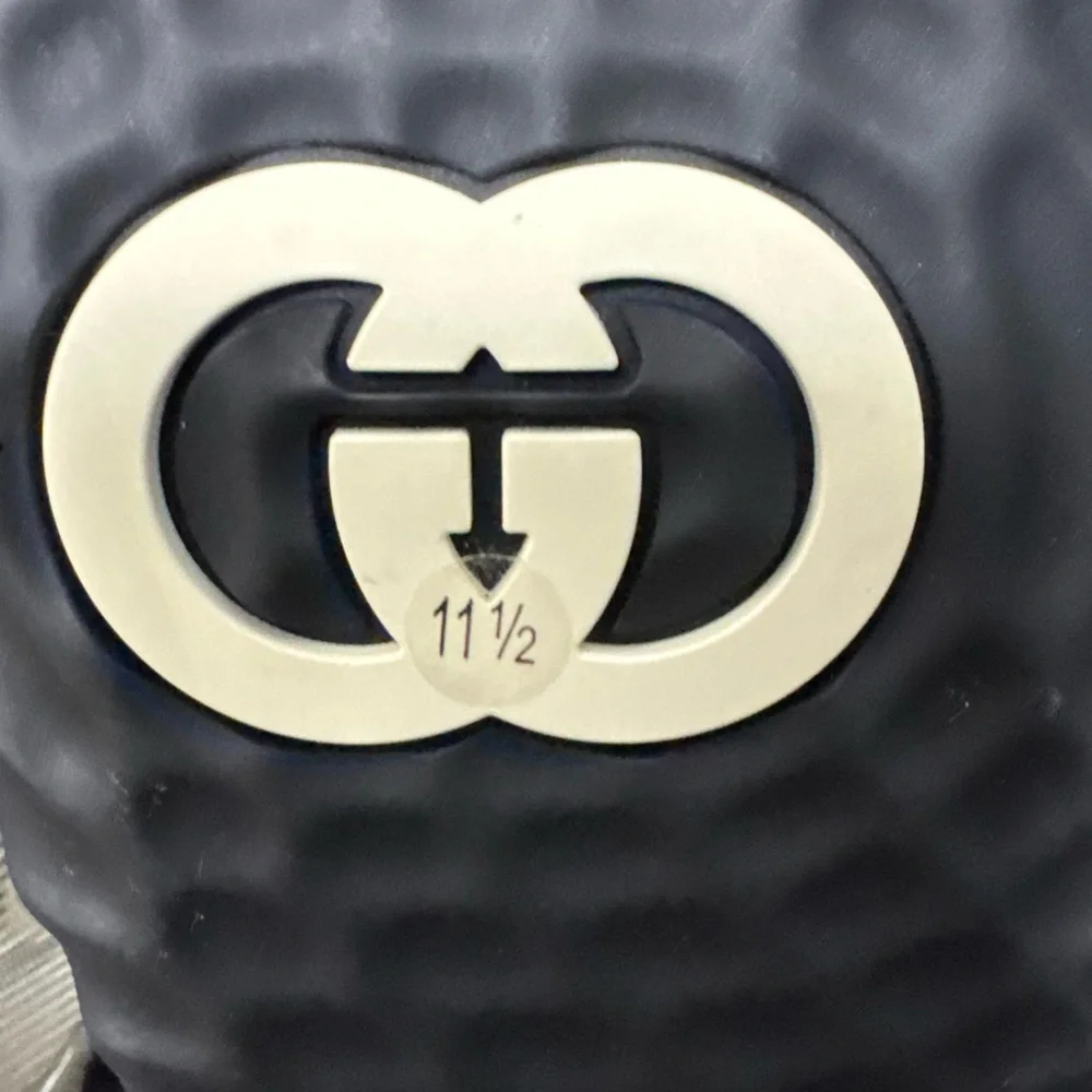 New Gucci GG Logo Sneakers Shoes Mac80 White Black Size UK 11.5 $950 - Picture 6 of 9
